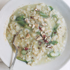 Barley Risotto with Asparagus and Hazelnuts