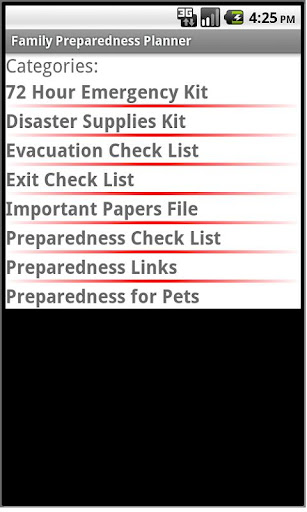 Family Preparedness Planner