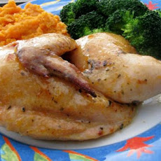 Cornish Game Hens With Peach Glaze