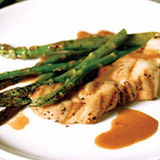 Cognac Grilled Striped Sea Bass