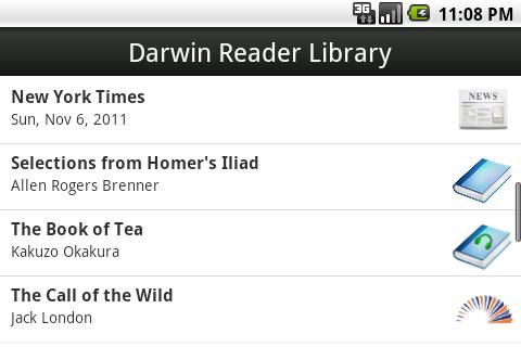 Darwin Reader Trial