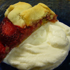 Strawberry Tartine with Cheesecaked Whipped Cream