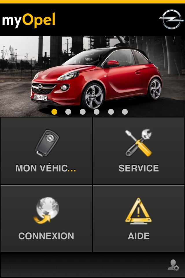 Android application myOpelService screenshort