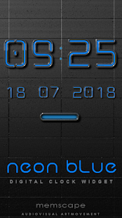 How to get NEON BLUE Digital Clock Widget 2.60 mod apk for laptop