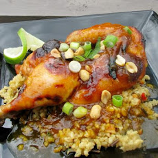 Cornish Game Hens With Curry Apricot Glaze