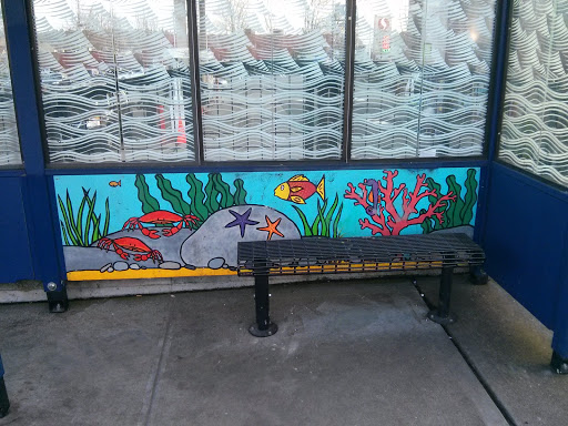 Aquarium Mural Bus Stop