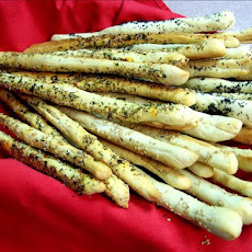 Garlic, Seasoned Salt, Sesame. Poppy, or Cheese Breadsticks