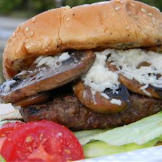 Grilled Mushroom Swiss Burgers