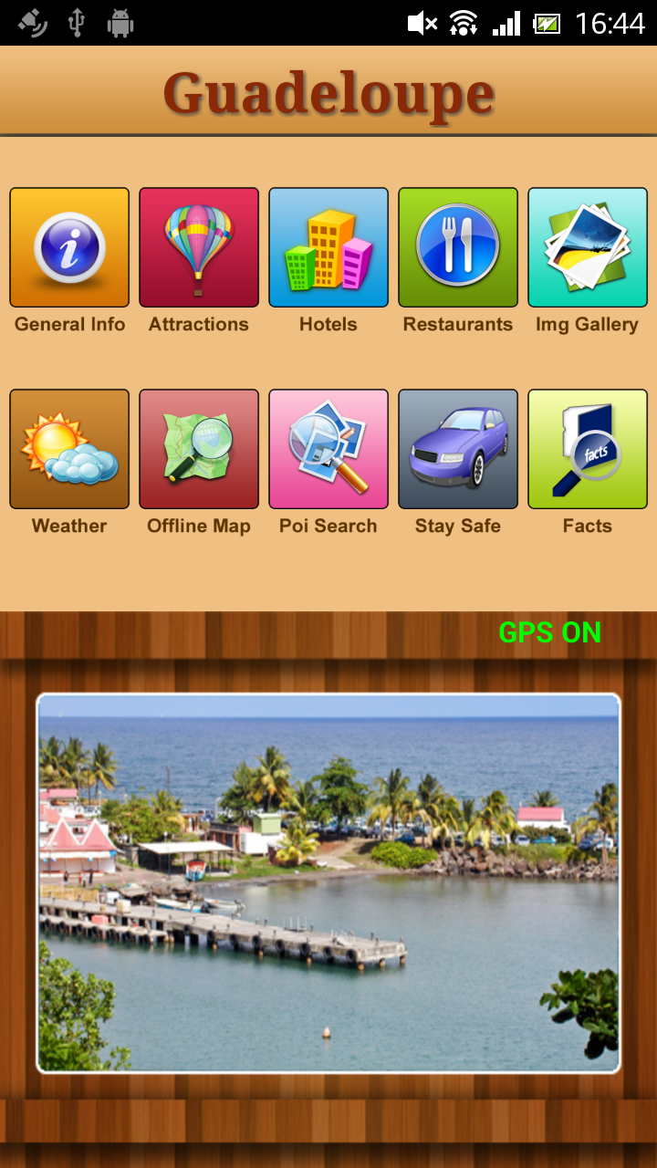 Android application Guadeloupe Offline Map Guide screenshort