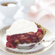 Strawberry Icebox Pie with Almond Crust