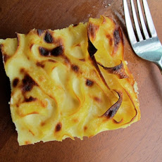 White Chocolate Noodle Pudding