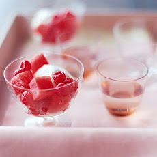 Watermelon and Raspberry Salad