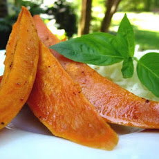 Oven-Roasted Spicy-Sweet Sweet Potatoes