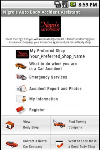 Nigro's Accident Assistant App