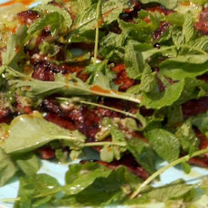 Marinated Short Ribs with Grilled Scallion & Mint Salad
