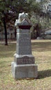Ornate Pillar Grave Marker 1896
