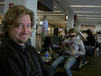 Paul at the airport - waiting to leave