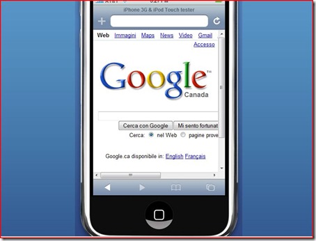 simulatore iphone