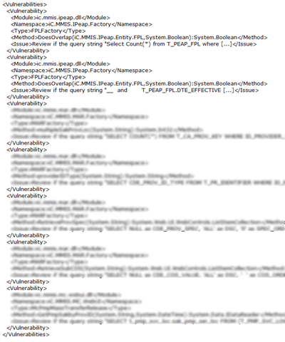 resultados del query