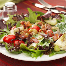 Grilled Fennel, Tomato and Baby Greens Salad with Bacon