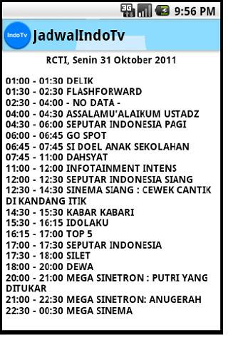 【免費娛樂App】JadwalIndoTv-APP點子