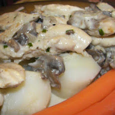 Geschnetzeltes  (Chicken in Cream Sauce)