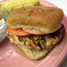 Goat Cheese and Spinach Turkey Burgers