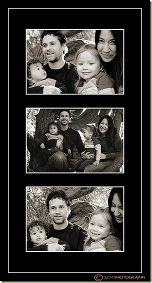 family in tree frame