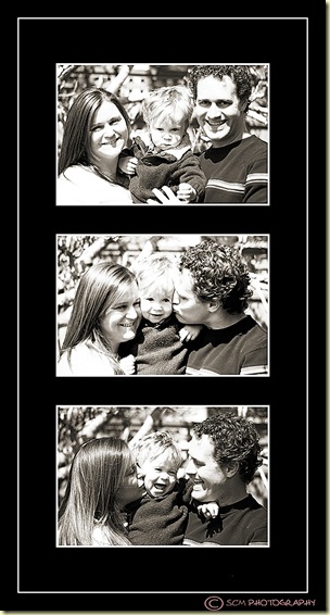 family posing frame blk