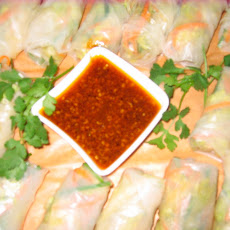 Vegetarian Spring Rolls w/ Asian Chile Dipping Sauce