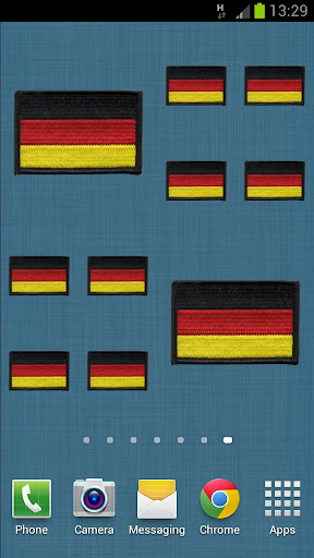 German Patch Flag Widget