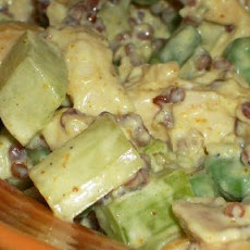 Curried Cashew Chicken Salad with Quinoa and Baby Peas