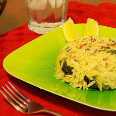 Yummy Orzo Pasta With Shrimp
