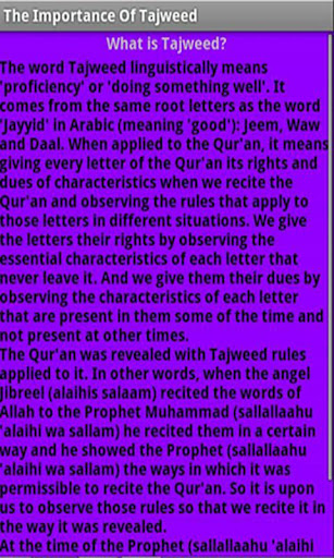 The Importance Of Tajweed