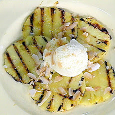 Grilled Pineapple with Rum Glaze and Coconut Ice Cream