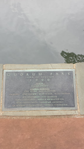 Quorum Park Dedication 