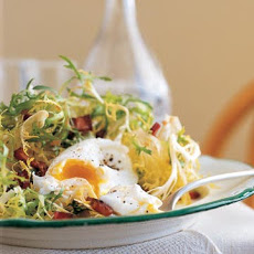 Frisee with Lardons and Poached Eggs