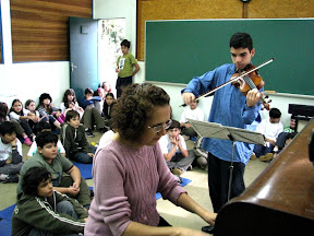 Apresentação do violinista