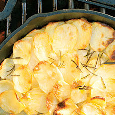 Grilled Potato Rosemary Cake