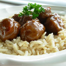 Kittencal's Honey-Garlic Glazed Meatballs