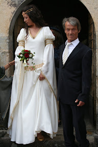 la mari&eacute;e et son papa
