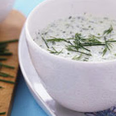 Triple-Herb Cucumber Soup