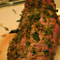 Chimichurri Stuffed Pork Loin