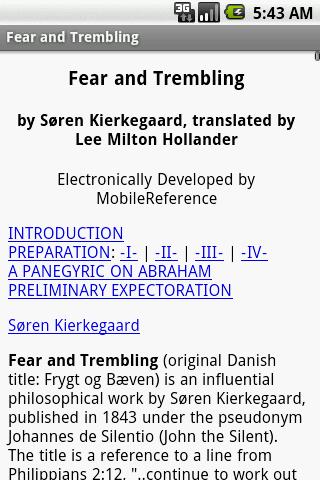 【免費書籍App】Fear and Trembling-APP點子