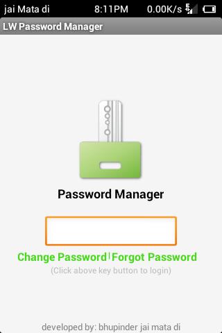 Lightweight Password Manager