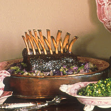 Roasted Rack of Venison with Red Currant and Cranberry Sauce