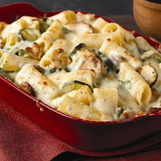 Creamy Zucchini & Spinach Rigatoni