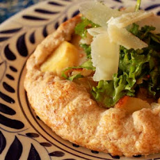 Parsnip Galette Piled High with Late Winter Greens