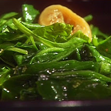 Spinach Sauteed with Garlic, Figs, and Honey