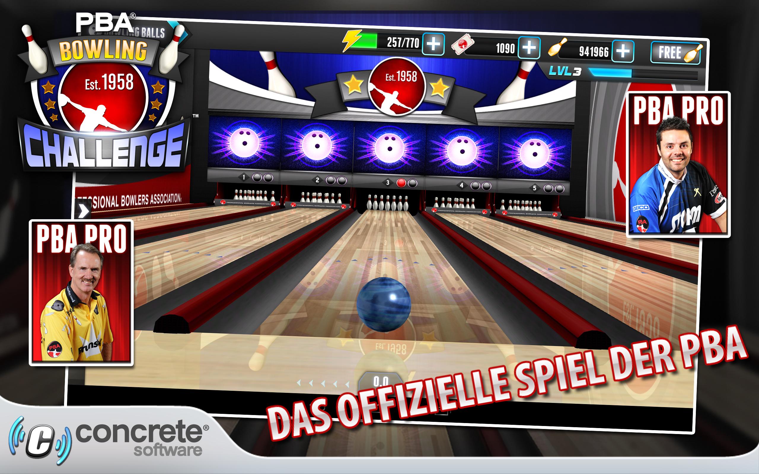 Android application PBA® Bowling Challenge screenshort